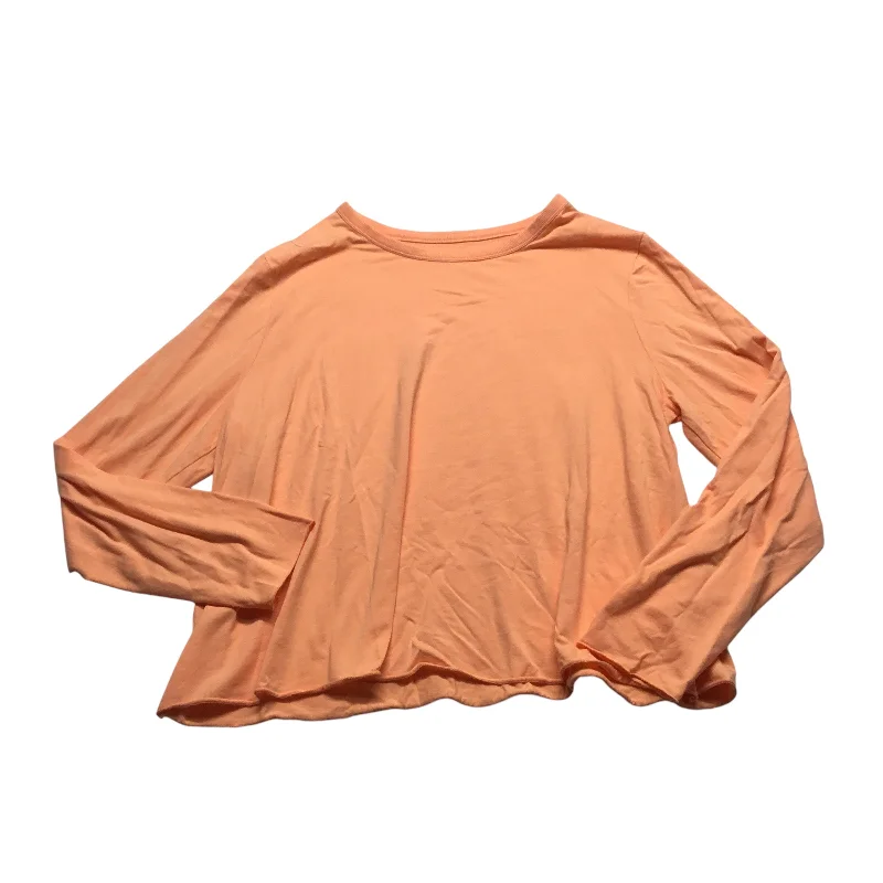 Top Long Sleeve Basic By Clothes Mentor In Orange, Size: L Streetwear Style