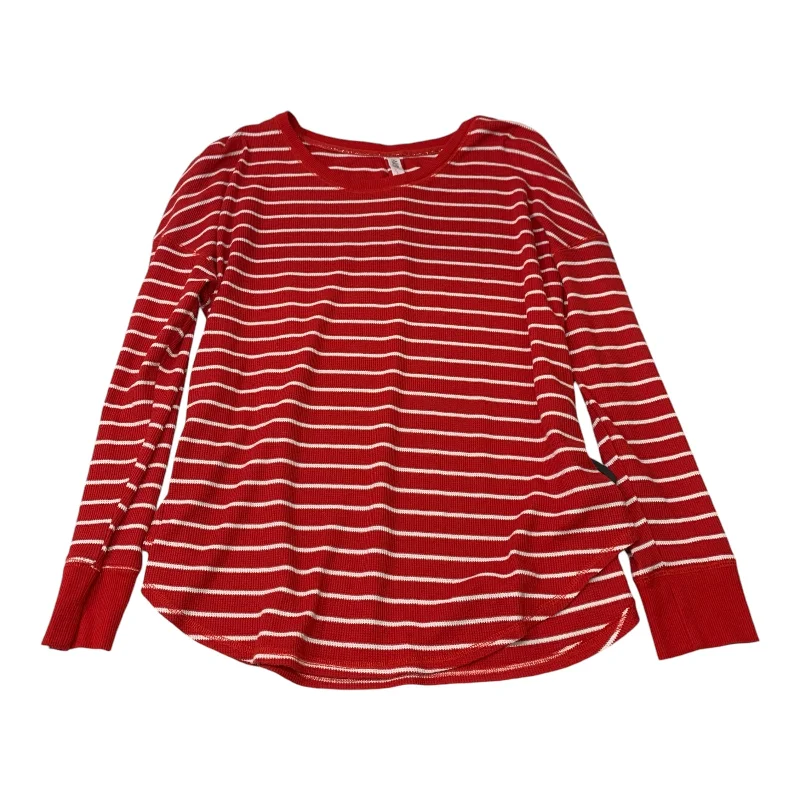 Top Long Sleeve By Gilligan And Omalley In Red & White, Size: Xxl Refined Men's Classic 