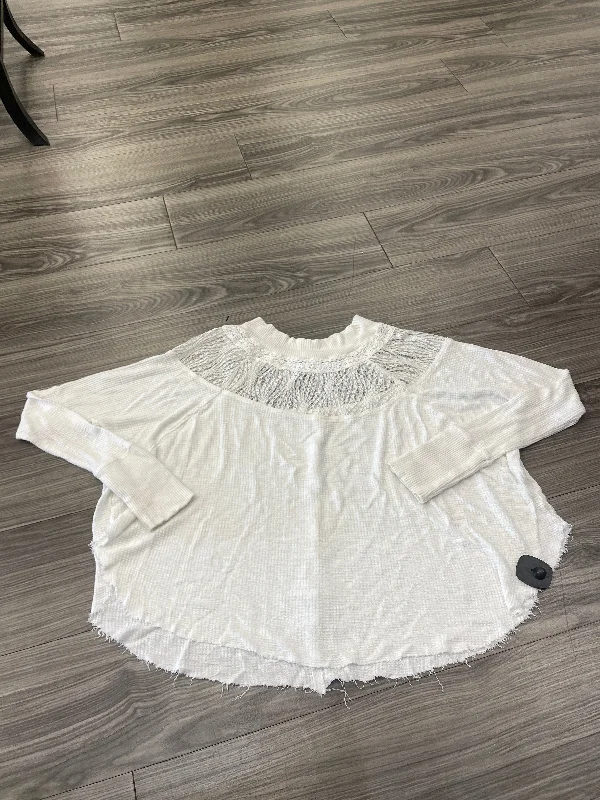 Top Long Sleeve By We The Free In White, Size: L Laid