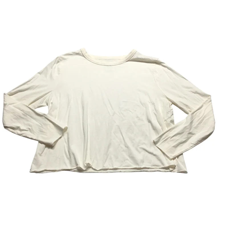 Top Long Sleeve Basic By Clothes Mentor In Cream, Size: L Unique Men's Patch