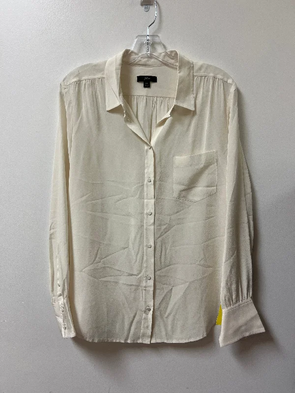 Top Long Sleeve By J. Crew In Cream, Size: Xl Rugged Men's Outdoor 