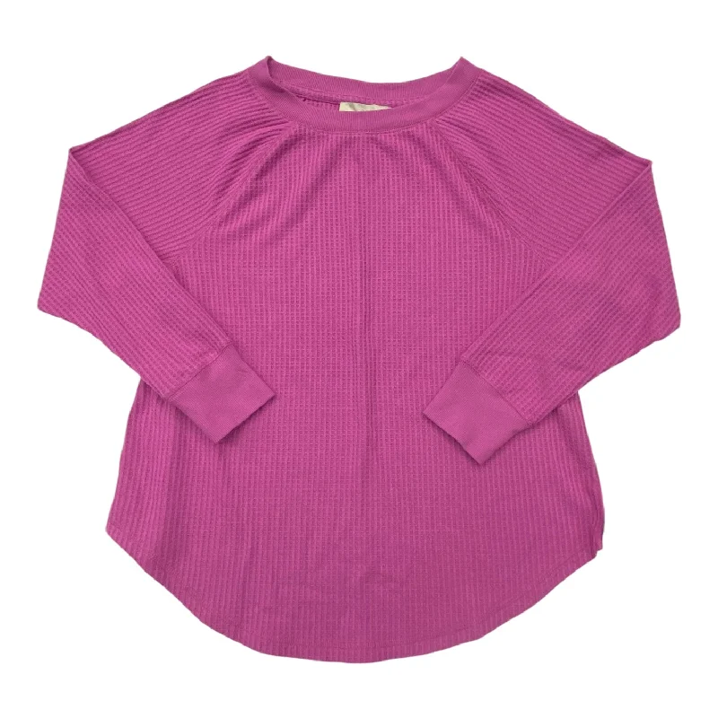 Top Long Sleeve By Loft In Pink, Size: L Practical Men's Quick