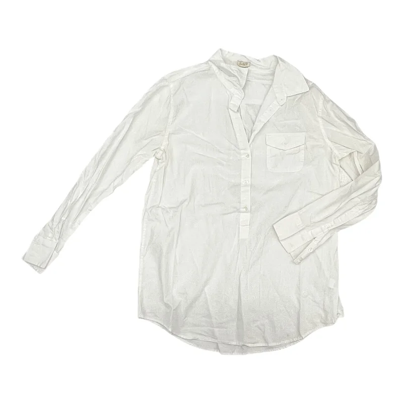 Top Ls By J. Crew In White, Size:L Streetwear Style