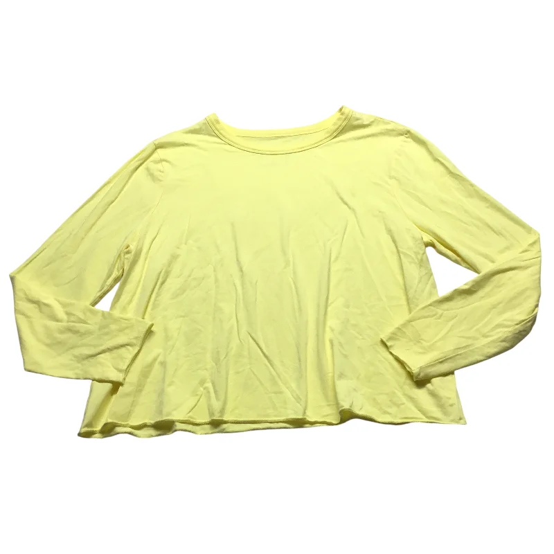 Top Long Sleeve Basic By Clothes Mentor In Yellow, Size: L Dynamic Men's Glow