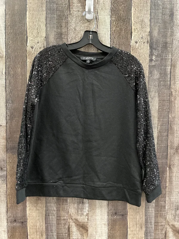 Top Long Sleeve By Cme In Black, Size: S Monochromatic All