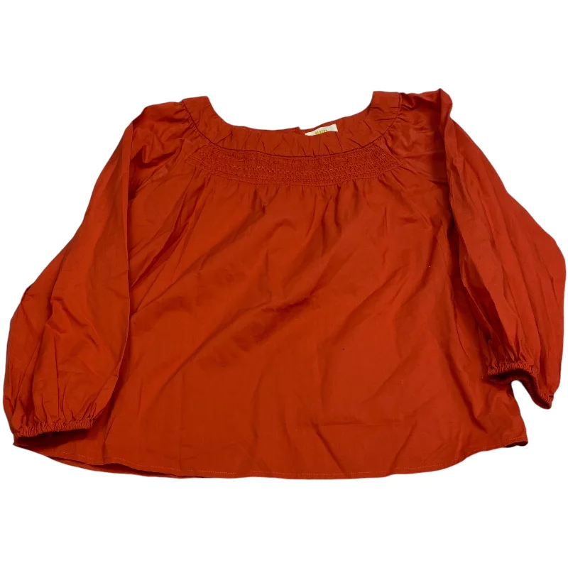 Top Long Sleeve By Maeve In Orange, Size: S Dynamic Men's High