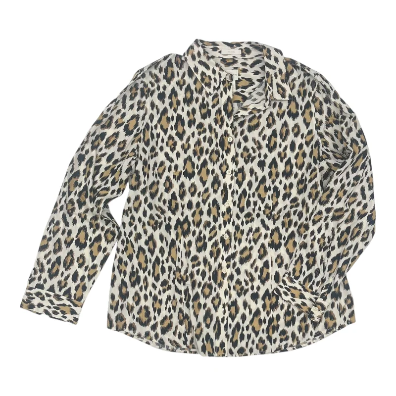 Top Ls By Chicos In Animal Print, Size:L Streetwear Style