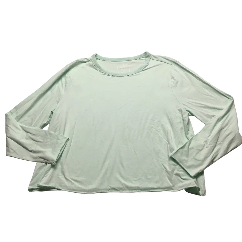 Top Long Sleeve Basic By Clothes Mentor In Aqua, Size: L Minimalist Men's Casual 