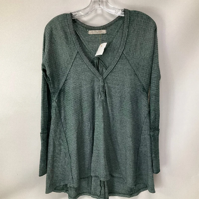 Top Long Sleeve By We The Free In Green, Size: Xs Sharp Men's Italian