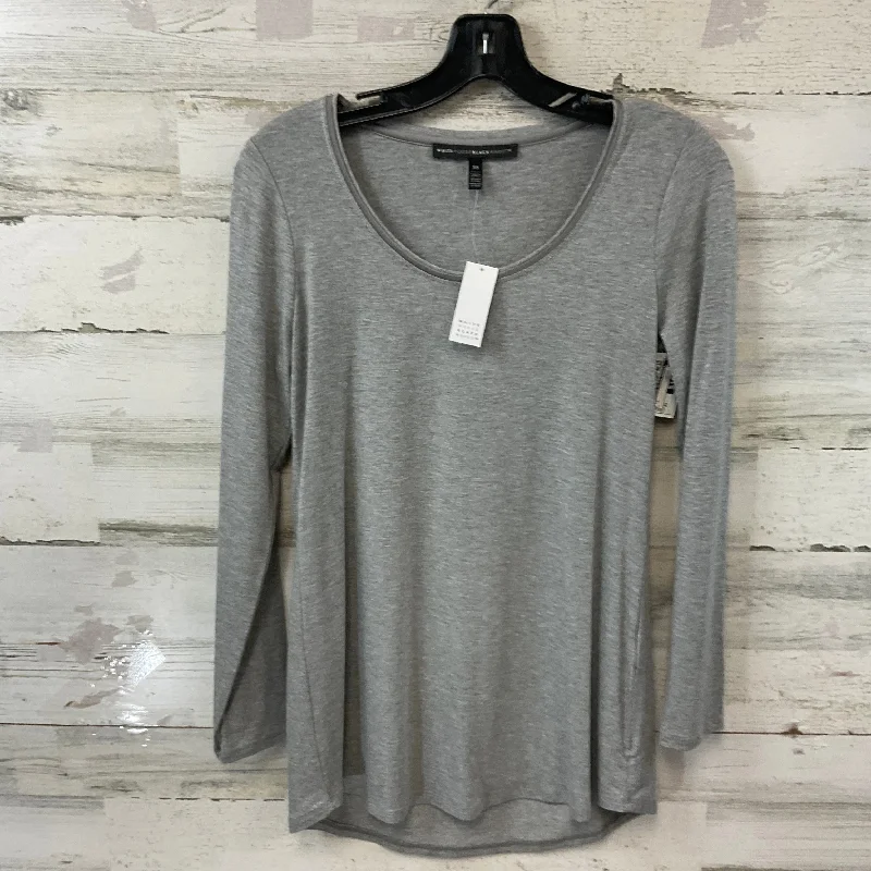 Top Long Sleeve By White House Black Market In Grey, Size: Xs Sporty Men's Athleisure 