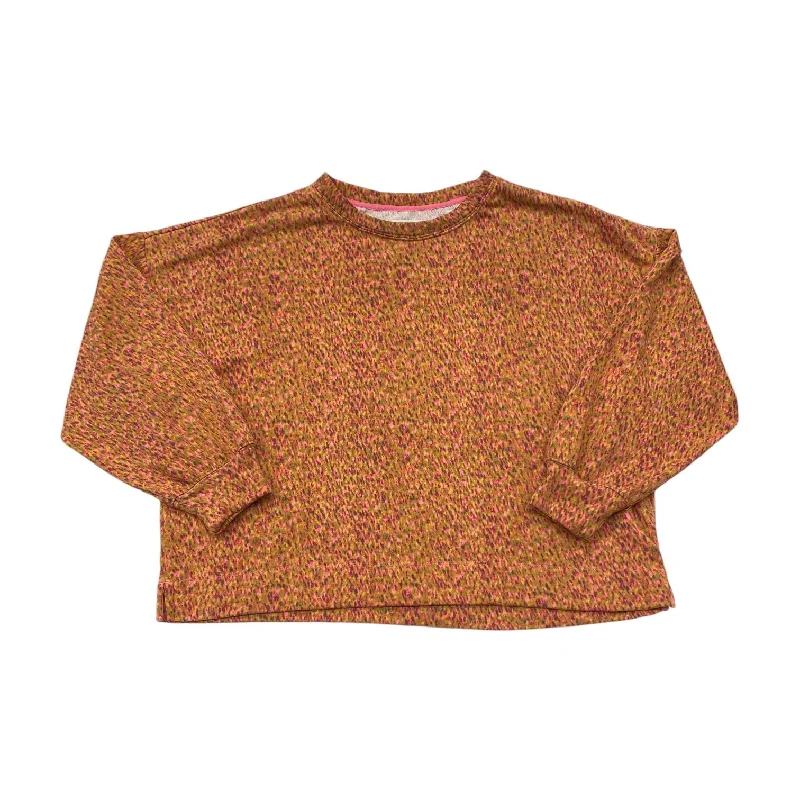 Top Long Sleeve By Lou And Grey In Orange & Pink, Size: L Business