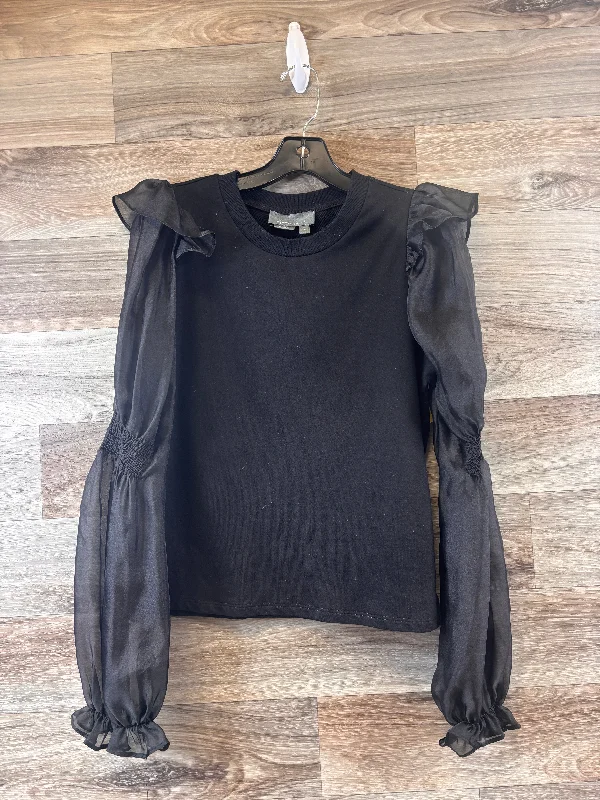 Top Long Sleeve By Anthropologie In Black, Size: S Traditional Men's Country