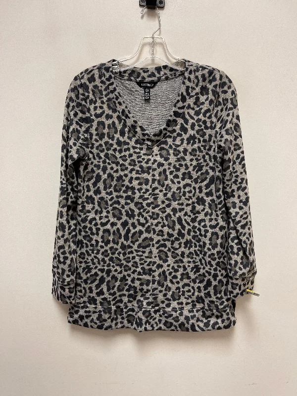 Top Long Sleeve By Ellen Tracy In Animal Print, Size: S Artistic Men's Avant