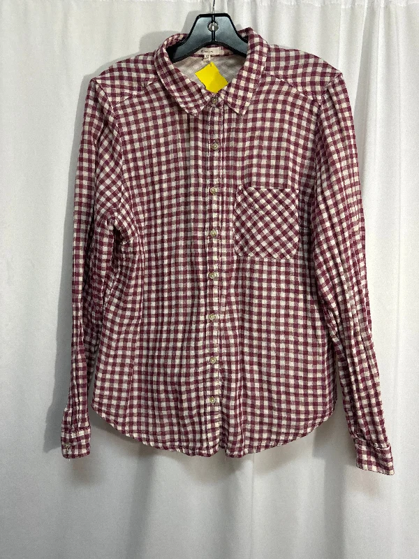 Top Long Sleeve By Maurices In Purple, Size: Xl Refined Men's Hand