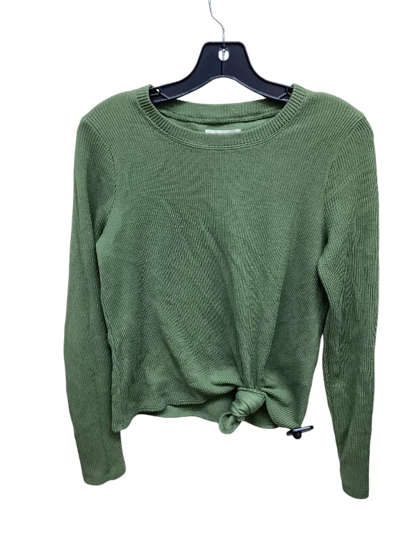 Top Long Sleeve By Madewell In Green, Size: Xs Traditional Men's Wool